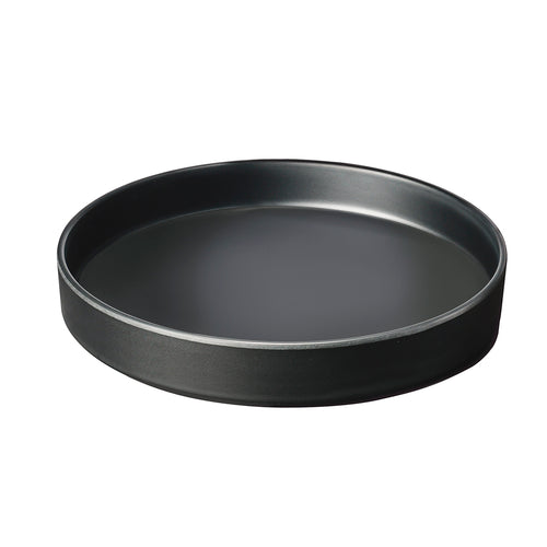 Cal-Mil 22017-10-13 10" Round Melamine Hudson Plate, Black-cityfoodequipment.com