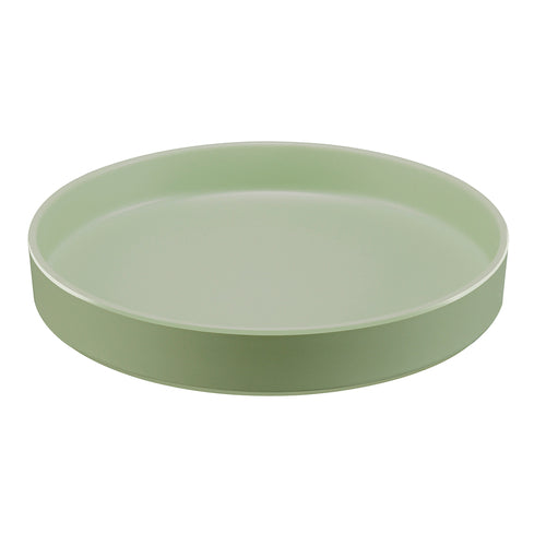 Cal-Mil 22017-12-107 12" Round Melamine Hudson Plate, Matcha-cityfoodequipment.com