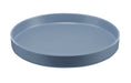 Cal-Mil 22017-12-111 12" Round Melamine Hudson Plate, Stone Blue-cityfoodequipment.com