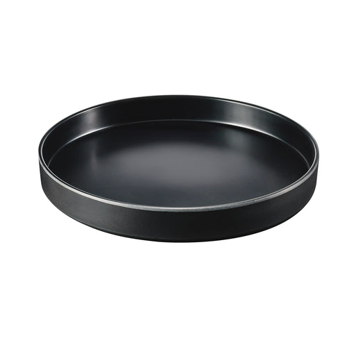 Cal-Mil 22017-12-13 12" Round Melamine Hudson Plate, Black-cityfoodequipment.com
