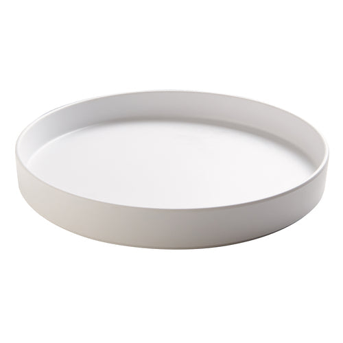 Cal-Mil 22017-12-15 12" Round Melamine Plate, White-cityfoodequipment.com