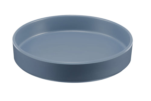 Cal-Mil 22017-8-111 8 1/4" Round Melamine Hudson Plate, Stone Blue-cityfoodequipment.com