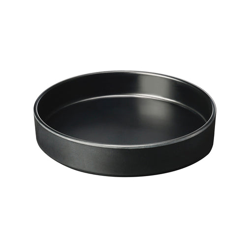 Cal-Mil 22017-8-13 8 1/4" Round Melamine Hudson Plate, Black-cityfoodequipment.com