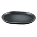 Cal-Mil 22018-13 14" x 11 1/4" Oval Hudson Platter - Melamine, Black-cityfoodequipment.com
