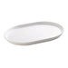 Cal-Mil 22018-15 14" x 11 1/4" Oval Hudson Platter - Melamine, White-cityfoodequipment.com