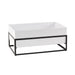 Cal-Mil 22020-12-13 Ice Housing w/ White Melamine Ice Pan - 20 1/4"W x 12 1/4"D x 9 1/4"H, Iron Frame-cityfoodequipment.com