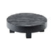 Cal-Mil 22022-13 12" Round Monterey Riser - 4"H, Wood, Black-cityfoodequipment.com
