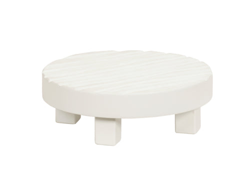 Cal-Mil 22022-15 12" Round Monterey Riser - 4"H, White-cityfoodequipment.com