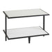 Cal-Mil 22024-2-13 2 Tier Monterey Display Riser - 21"L x 12 1/4"W x 14 3/4"H, Plastic/Steel, Black/White-cityfoodequipment.com