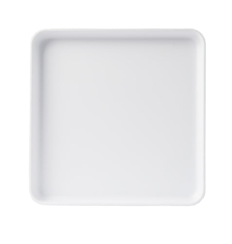 Cal-Mil 22025-11-15 11" Square Melamine Plate, White-cityfoodequipment.com
