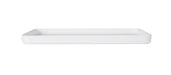 Cal-Mil 22025-13-15 13" x 9 1/2" Rectangular Hudson Platter - Melamine, White-cityfoodequipment.com