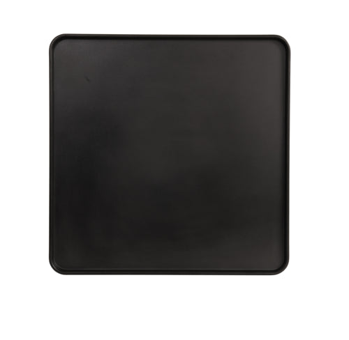 Cal-Mil 22025-14-13 14" Square Melamine Hudson Plate - Black-cityfoodequipment.com