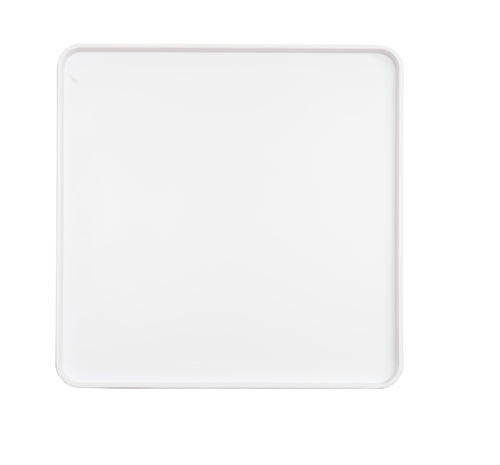 Cal-Mil 22025-14-15 14" Square Melamine Hudson Plate - White-cityfoodequipment.com