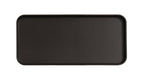 Cal-Mil 22025-613-13 Rectangular Melamine Dinner Plate - 13" x 6", Black-cityfoodequipment.com