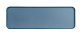 Cal-Mil 22025-618-111 Rectangular Melamine Dinner Plate - 18" x 6", Stone Blue-cityfoodequipment.com