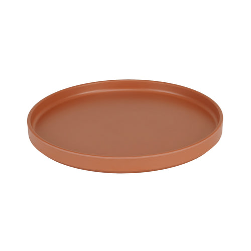 Cal-Mil 22026-10-109 10 1/4" Round Melamine Hudson Plate - Terra Cotta-cityfoodequipment.com