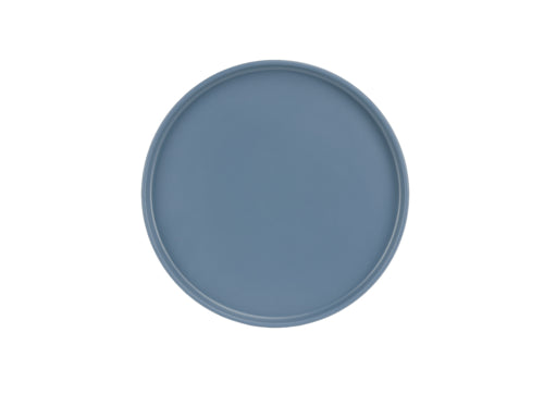 Cal-Mil 22026-10-111 10 1/4" Round Melamine Hudson Plate, Stone Blue-cityfoodequipment.com