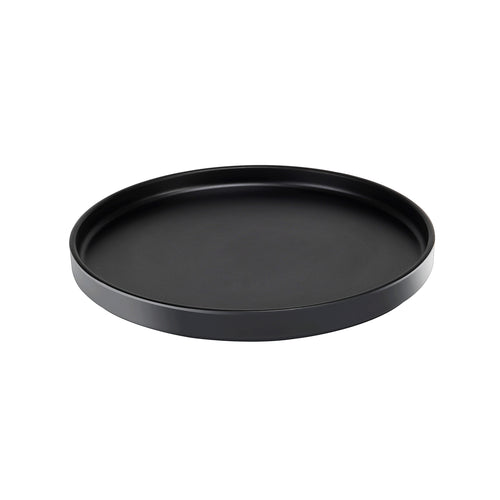 Cal-Mil 22026-10-13 10 1/4" Round Melamine Hudson Plate - Black-cityfoodequipment.com