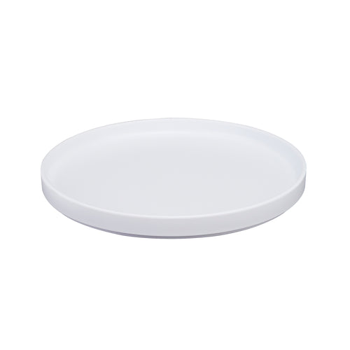 Cal-Mil 22026-10-15 10 1/4" Round Melamine Hudson Plate - White-cityfoodequipment.com