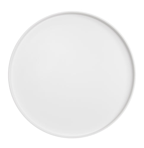 Cal-Mil 22026-16-15 16" Round Hudson Platter - Melamine, White-cityfoodequipment.com