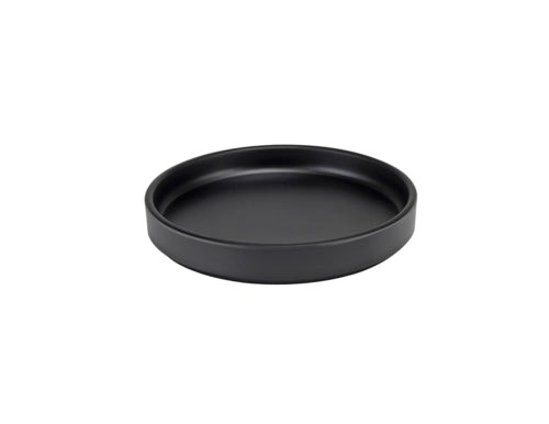 Cal-Mil 22026-6-13 6" Round Melamine Hudson Plate - Black-cityfoodequipment.com