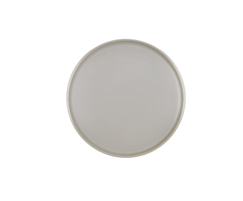 Cal-Mil 22026-8-102 8 1/4" Round Melamine Low Rim Plate, Ash-cityfoodequipment.com