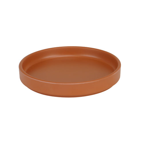Cal-Mil 22026-8-109 8 1/4" Round Melamine Hudson Plate - Terra Cotta-cityfoodequipment.com