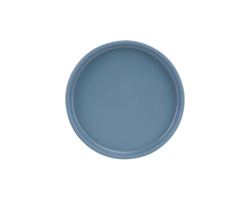 Cal-Mil 22026-8-111 8 1/4" Round Melamine Hudson Plate, Stone Blue-cityfoodequipment.com
