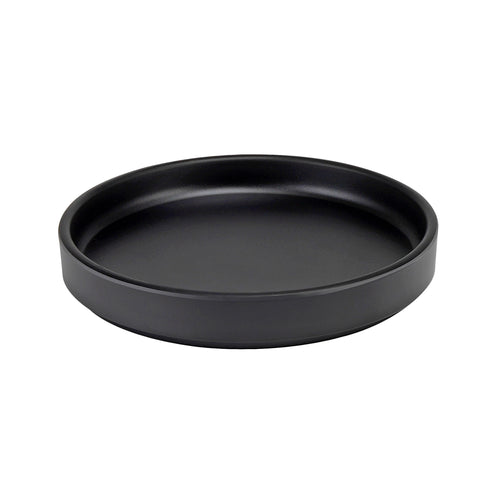 Cal-Mil 22026-8-13 8 1/4" Round Melamine Hudson Plate - Black-cityfoodequipment.com