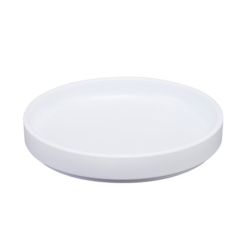 Cal-Mil 22026-8-15 8 1/4" Round Melamine Hudson Plate - White-cityfoodequipment.com