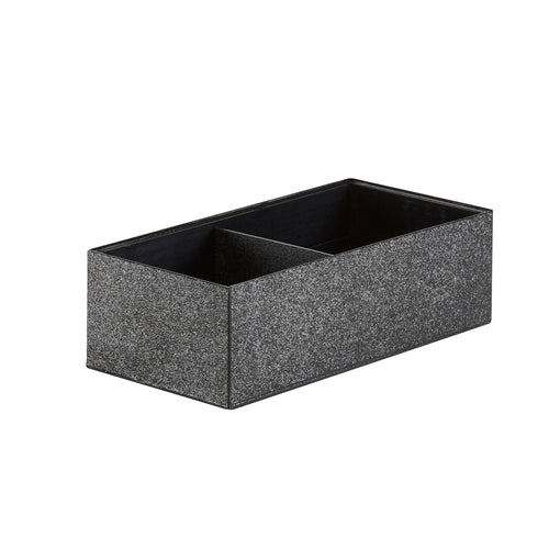 Cal-Mil 22038-59-13 Condiment Organizer w/ (2) Bins - Black-cityfoodequipment.com