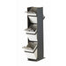 Cal-Mil 22048-13 3 Tier Flatware Holder - 7"W x 4 1/2"D x 21"H, Stainless Steel-cityfoodequipment.com