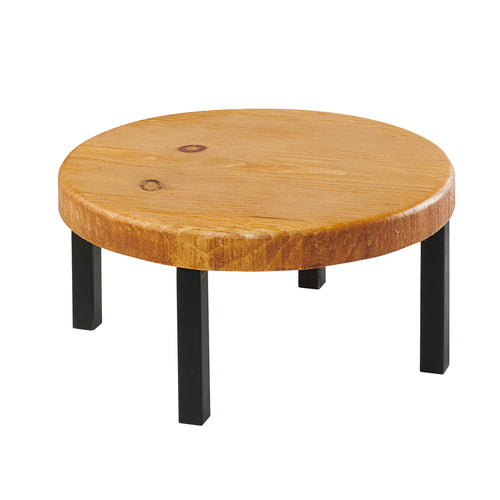 Cal-Mil 22050-6-99 12" Round Madera Riser - 6"H, Reclaimed Wood-cityfoodequipment.com