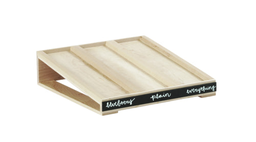 Cal-Mil 22062-71 Write On Bagel Holder Base - 15" x 16", 4 1/4"H, Blonde-cityfoodequipment.com
