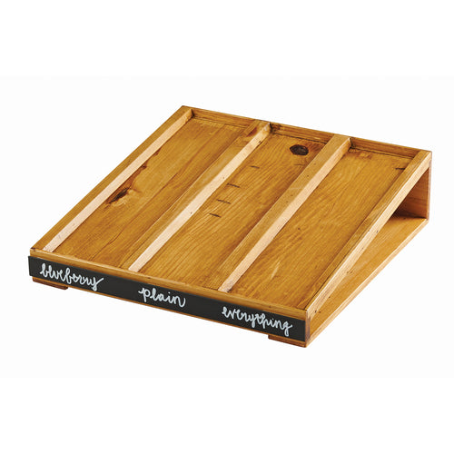 Cal-Mil 22062-99 Write On Bagel Holder Base - 15"W x 16"D, 4 1/4"H, Reclaimed Wood-cityfoodequipment.com