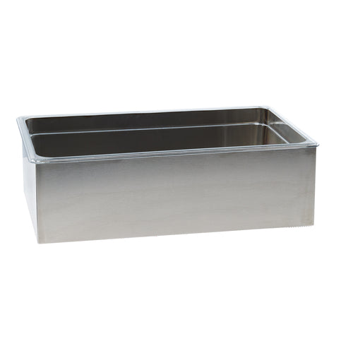 Cal-Mil 22064-12-55 Ice Housing w/ Clear Plastic Ice Pan - 20"W x 12"D x 6"H, Stainless Frame-cityfoodequipment.com