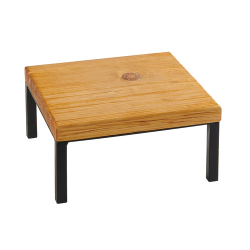 Cal-Mil 22065-6-99 12" Square Madera Riser - 6"H, Reclaimed Wood-cityfoodequipment.com