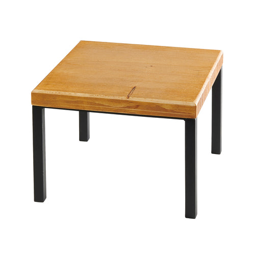 Cal-Mil 22065-9-99 12" Square Madera Riser - 9"H, Reclaimed Wood-cityfoodequipment.com