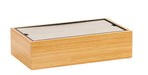 Cal-Mil 22072-4-60 Rectangular Cooling Tub - 17 3/4" x 9 1/2" x 4 3/4"H, Bamboo-cityfoodequipment.com