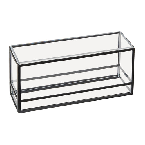 Cal-Mil 22077-13 Rectangular Display Riser Box - 15"W x 5"D x 5"H, Plastic/Steel, Black-cityfoodequipment.com