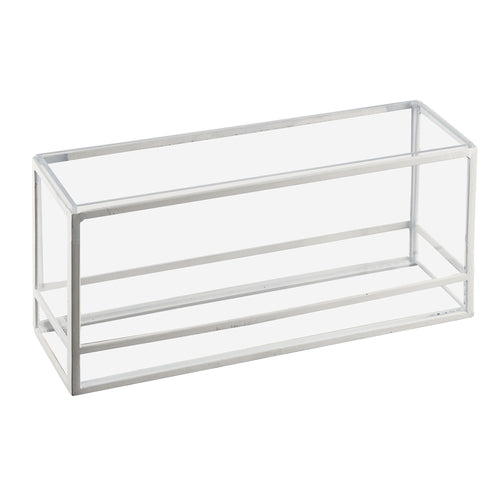 Cal-Mil 22078-15 Rectangular Display Riser Box - 15"W x 5"D x 7"H, Plastic/Steel, White-cityfoodequipment.com