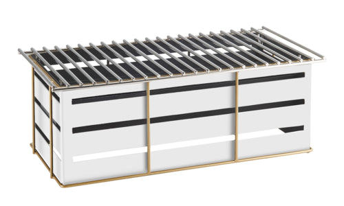 Cal-Mil 22083-15 Rectangular Chafer Alternative - 19 3/4" x 10" x 7 1/2"H, Metal, White-cityfoodequipment.com