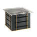 Cal-Mil 22084-90 10" Square Chafer Alternative - 7 1/2"H, Metal, Black-cityfoodequipment.com