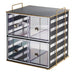 Cal-Mil 22088-90 4 Drawer Bread Display Case - 13"W x 11 1/4"D x 13 1/4"H, Acrylic/Steel, Black-cityfoodequipment.com
