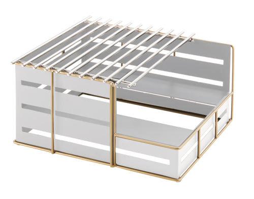 Cal-Mil 22089-15 Butane Stove Frame - 14 1/4" x 13" x 7 1/4"H, Steel, White-cityfoodequipment.com