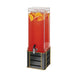 Cal-Mil 22090-3-90 3 gal Beverage Dispenser w/ Ice Chamber - Plastic Container, Black Steel Base-cityfoodequipment.com