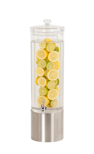Cal-Mil 22095-3INF-55 3 gal Beverage Dispenser w/ Infusion Chamber - Plastic Container, Stainless Steel Base-cityfoodequipment.com