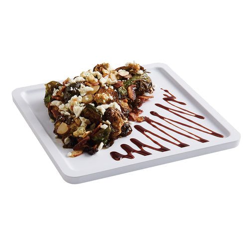 Cal-Mil 22099-15 9" Melamine Serving Tray, White-cityfoodequipment.com