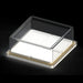 Cal-Mil 22099-CVR 9" Square Notched Cover for 22099 Series - Plastic, Clear-cityfoodequipment.com