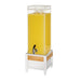 Cal-Mil 22117-3-15 3 gal Beverage Dispenser w/ Ice Chamber - Plastic Container, White Metal Base-cityfoodequipment.com